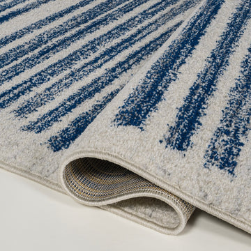 Khalil Modern Berber Stripe Area Rug
